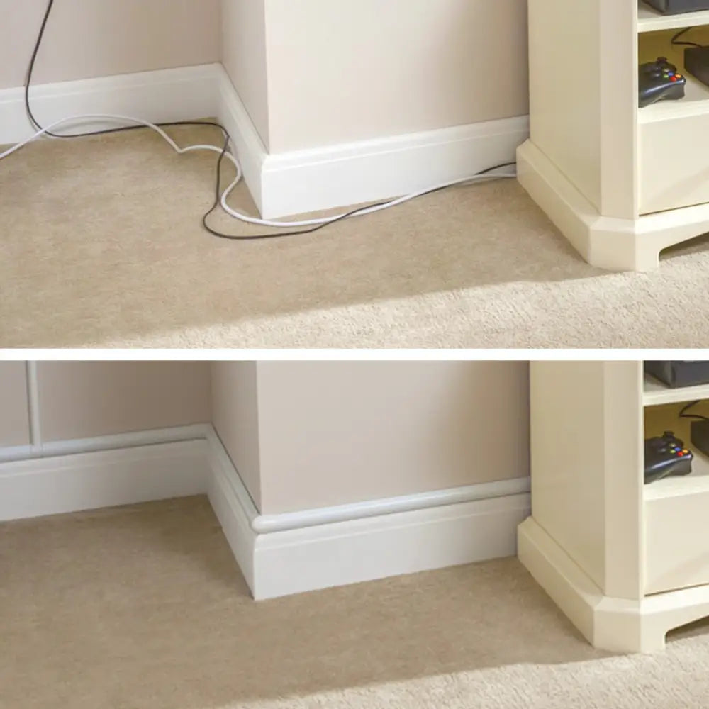 White Mini Trunking Kit, 4M Wire Hider