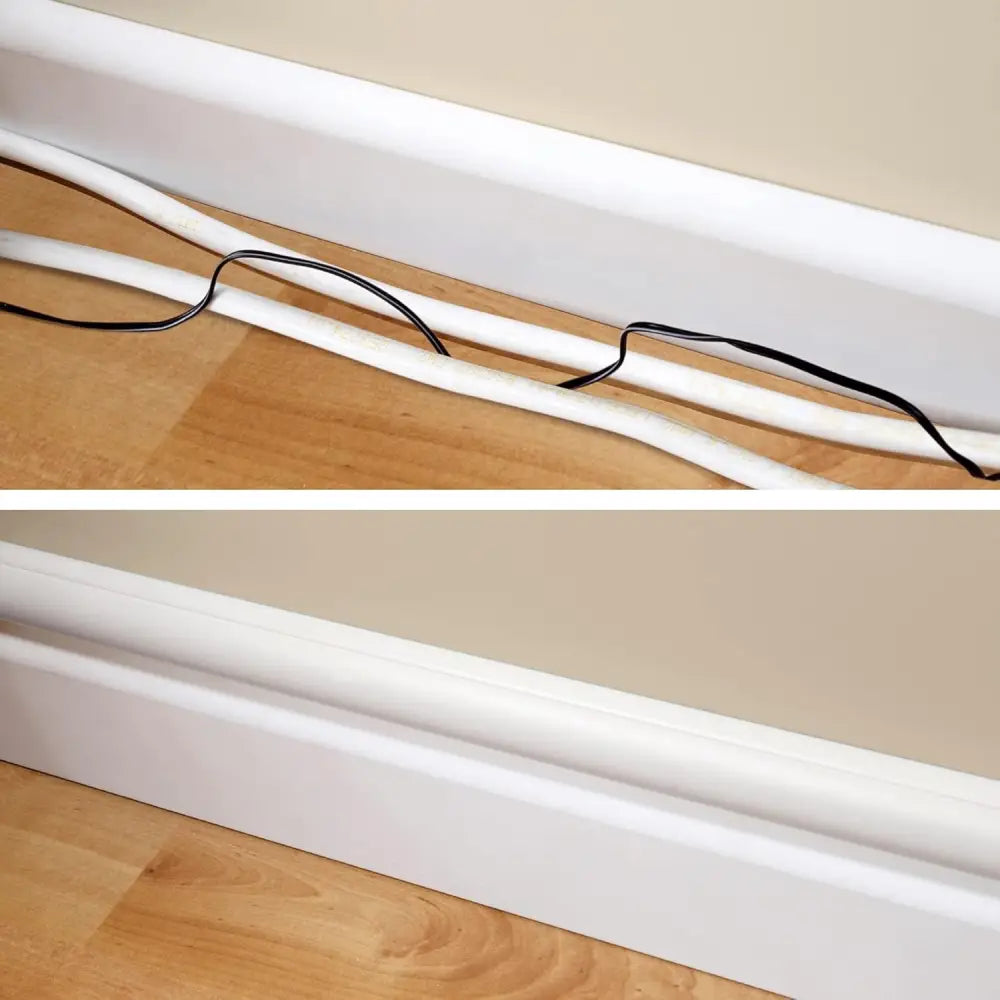White Mini Trunking Kit, 4M Wire Hider