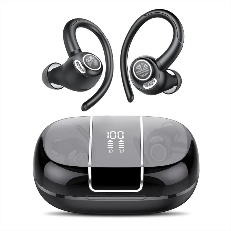 Wireless Earbud Bluetooth 5.3 Over-Ear Sport Headphones Touch Control Hi-Fi Stereo True TWS in Earphones IP6 Waterproof 48H Playback LED Power Display Noise Reduction Headset...