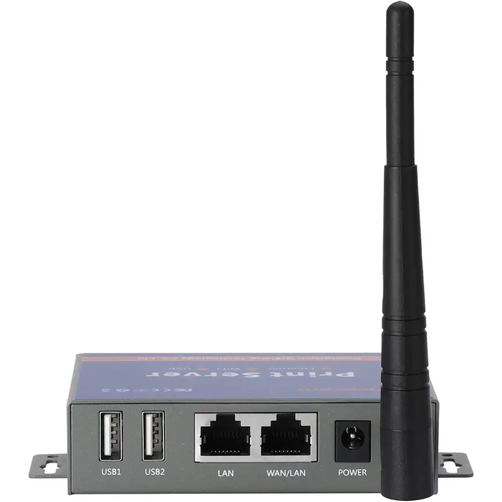 Wireless Print Server for USB Printer (NOT Plug&Play) 2 Port USB Print Server Convert Wired Printer to Wireless WiFi