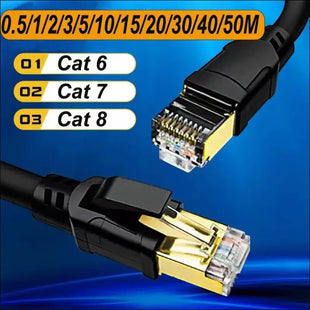 0.5m-50m Cat 6 Cat 7 Cat 8 Ethernet SFTP UTP RJ45 LAN Network Patch Cable Lot