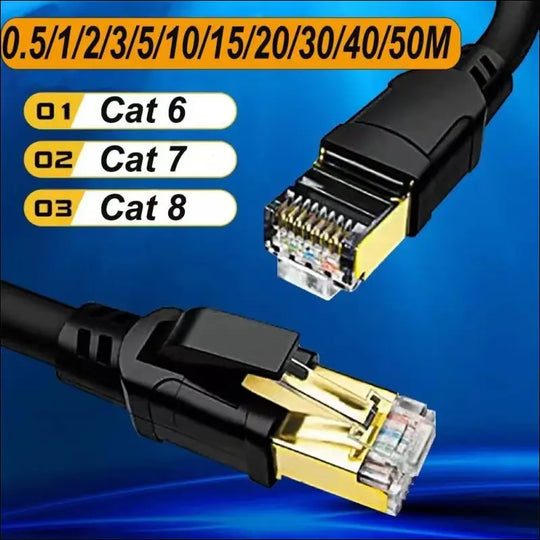 0.5m-50m Cat 6 Cat 7 Cat 8 Ethernet SFTP UTP RJ45 LAN Network Patch Cable Lot