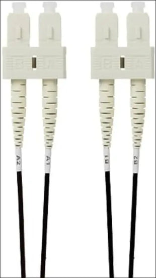 0.5M SC-SC OM4 Multimode Fiber Optic Patch Cable - Black