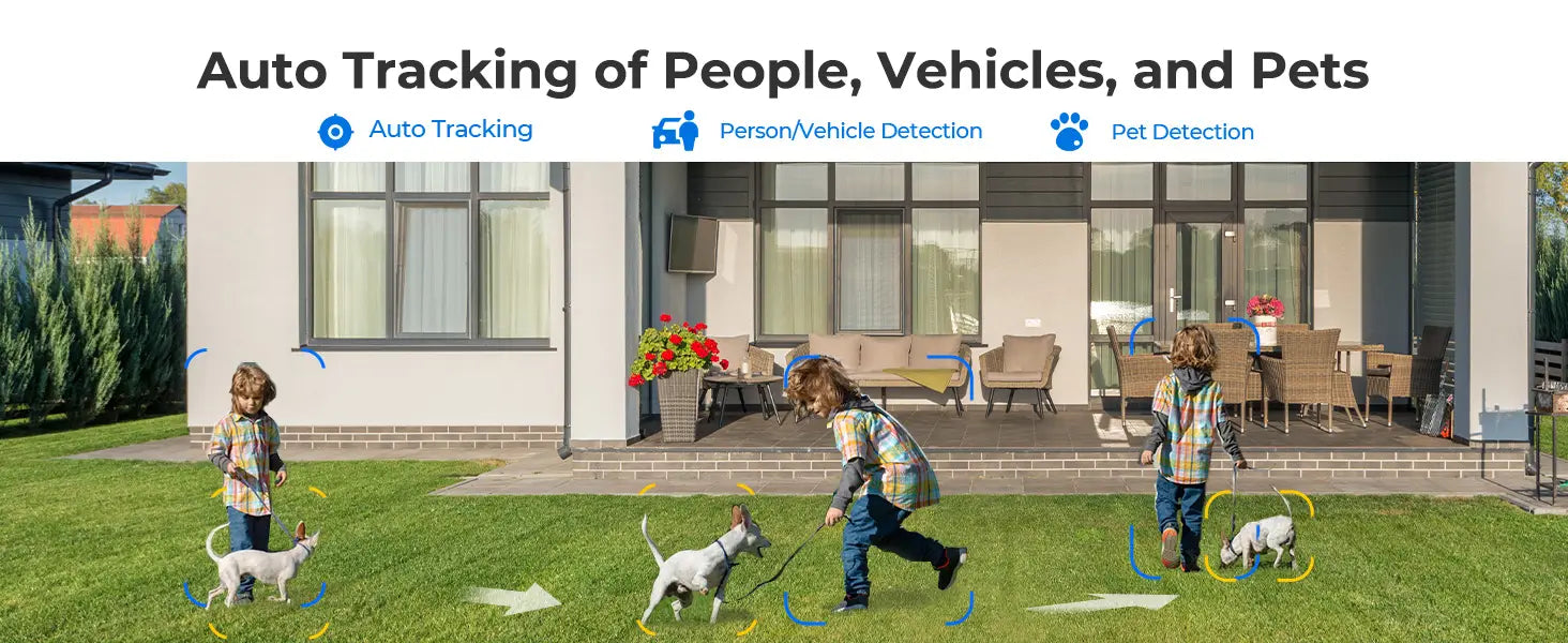 REOLINK 4K Wired WiFi Outdoor Camera 8MP Dual Lens Security Cam 360 PTZ Auto Tracking 2.4 / 5GHz Smart Person/Vehicle