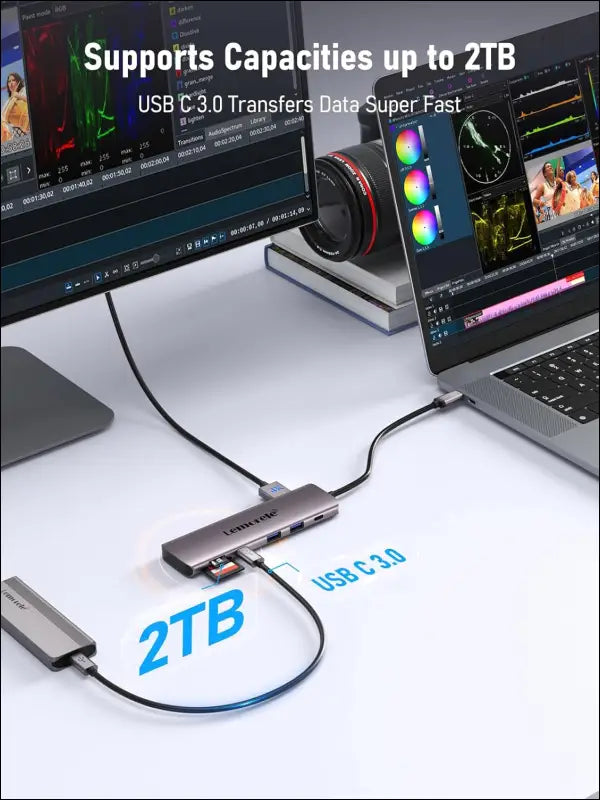10-in-1 USB C Docking Station Dual Monitors for Windows,Dual HDMI Adapter 4 USB 3.0/2.0, 100W PD, USB-C Data,SD/TF for Dell XPS 13/15, Lenovo Yoga,etc