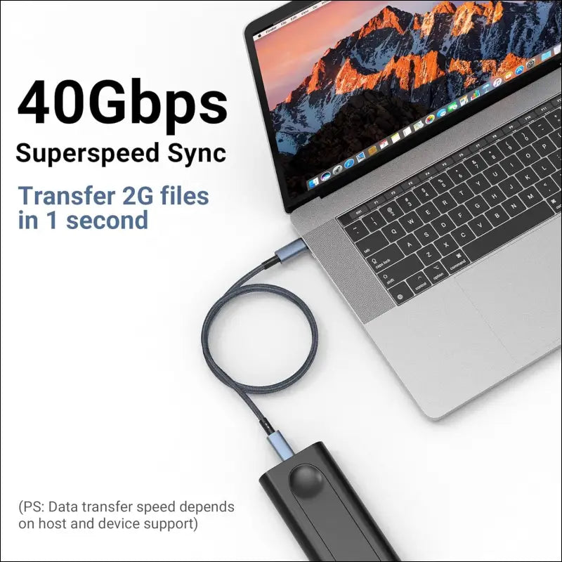 100W USB C to USB C Cable for Thunderbolt 4 Cable(40Gbps, 8K Video Output), USB C Charger Cable 1M, Nylon Braided USB C Charging Cable for Thunderbolt 3 Cable and All USB C -Device (Grey)