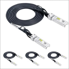 10Gtek 10G SFP + DAC Cable - 10GBASE-CU Passive Direct Attach Copper Twinax SFP Cable for Cisco SFP-H10GB-CU0.25M