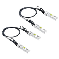 10Gtek 10G SFP + DAC Cable - 10GBASE-CU Passive Direct Attach Copper Twinax SFP Cable for Cisco SFP-H10GB-CU0.25M