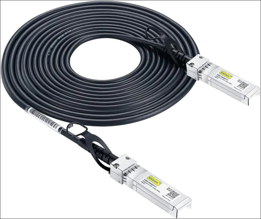 10Gtek 10G SFP + DAC Cable - 10GBASE-CU Passive Direct Attach Copper Twinax SFP Cable for Cisco SFP-H10GB-CU0.25M