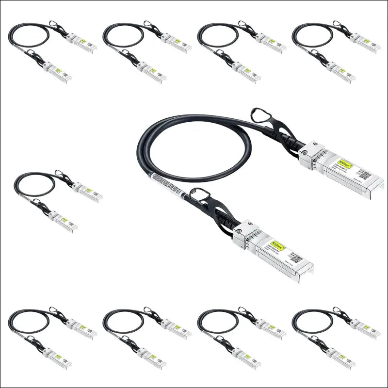 10Gtek 10G SFP + DAC Cable - 10GBASE-CU Passive Direct Attach Copper Twinax SFP Cable for Cisco SFP-H10GB-CU0.25M