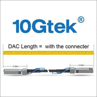 10Gtek 10G SFP + DAC Cable - 10GBASE-CU Passive Direct Attach Copper Twinax SFP Cable for Cisco SFP-H10GB-CU0.25M