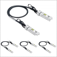 10Gtek 10G SFP + DAC Cable - 10GBASE-CU Passive Direct Attach Copper Twinax SFP Cable for Cisco SFP-H10GB-CU0.25M