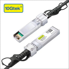 10Gtek 10G SFP + DAC Cable - 10GBASE-CU Passive Direct Attach Copper Twinax SFP Cable for Cisco SFP-H10GB-CU0.25M