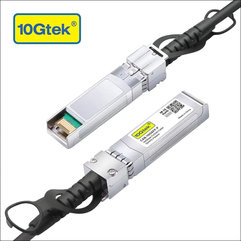 10Gtek 10G SFP + DAC Cable - 10GBASE-CU Passive Direct Attach Copper Twinax SFP Cable for Cisco SFP-H10GB-CU0.25M