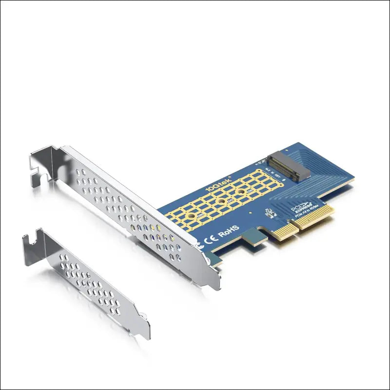 10Gtek M.2 NVMe PCIe 3.0 X4/X8/X16 Adapter Card M Key SSD Support for Desktop & Server - simple