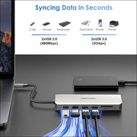 12-in-1 USB C Docking Station Triple Monitor USB C Hub Dual HDMI Adapter, Type C Multiport Hub Triple Display 4K HDMI DisplayPort, USB 3.0/2.0 Ports, Ethernet, 85W PD, TF/SD Card Reader, Audio