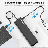 12-in-1 USB C Triple Display Docking Station Support 85W Charging for PC Max 4K@60Hz with DisplayPort HDMI PD USB