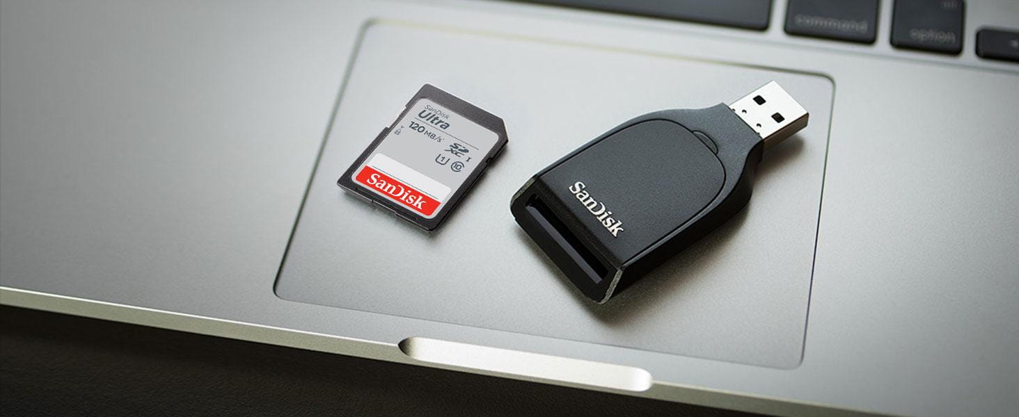 SanDisk 32GB Ultra microSDHC UHS-I Memory Card with Adapter - 120MB/s C10 U1 Full HD A1 Micro SD - SDSQUA4-032G-GN6MA