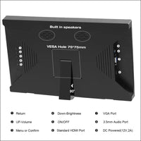 13.3 Inch Portable Monitor, Kenowa Extended Screen HDMI VGA Computer Gaming Display for Computer/Laptop/PC/Windows OS/Raspberry Pi/WiiU/Xbox360/PS4 HD Resolution 1366×768