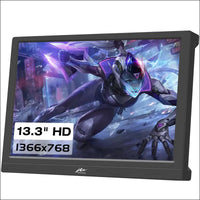 13.3 Inch Portable Monitor Kenowa Extended Screen HDMI VGA Computer Gaming Display for Computer/Laptop/PC/Windows