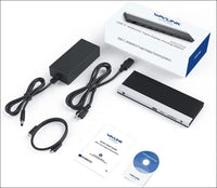 13-in-1 USB C Docking Station【Triple 4K Display,100W PD Charging】Max 4K@60Hz Type-C Adapter with 2 DisplayPort, HDMI, USB 3.0, Gigabit Ethernet, SD/TF Card Slot, Audio Jack for Windows&Mac OS