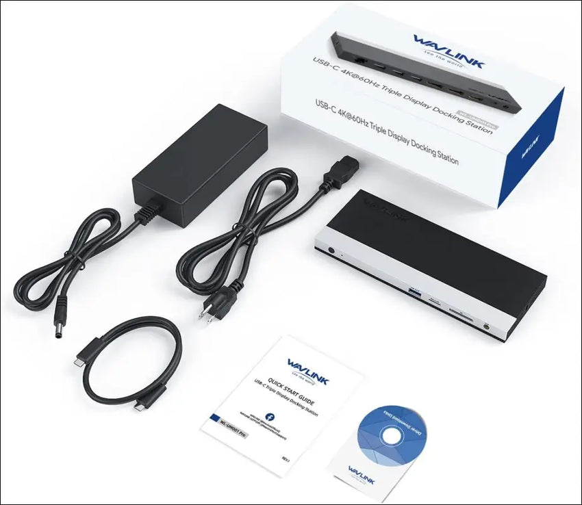 13-in-1 USB C Docking Station【Triple 4K Display,100W PD Charging】Max 4K@60Hz Type-C Adapter with 2 DisplayPort, HDMI, USB 3.0, Gigabit Ethernet, SD/TF Card Slot, Audio Jack for Windows&Mac OS