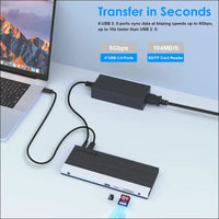 13-in-1 USB C Docking Station【Triple 4K Display,100W PD Charging】Max 4K@60Hz Type-C Adapter with 2 DisplayPort, HDMI, USB 3.0, Gigabit Ethernet, SD/TF Card Slot, Audio Jack for Windows&Mac OS
