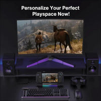 14-in-1 RGB 4K@120Hz Docking Station for Steam Deck OLED/ROG Ally X/Lenovo Legion Go, Stream Deck Dock with HDMI Gigabit Ethernet 10Gbps USB 3.2, SD/TF Slots, 1Gbps Ethernet, 100W USB-C Charge