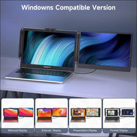 14 Inch FHD 1080P IPS Portable Monitor, Laptop Screen Extension for 13-17.3 Inch Laptop/Mobile Phone/PC/Xbox/PS/Switch/MacBook