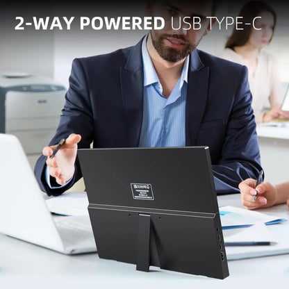 14 Inch Portable Monitor USB C 1920 x 1080p IPS Screen Portable HDMI Monitor with Two Speakers Mobile Monitor for PC Laptop Xbox PS4/5 Switch