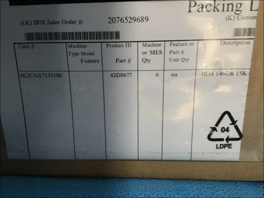 146GB SAS Hard Drive 15K 6GBPS 2.5" SLIM SFF IBM 42D0678 42D0677 42D0681