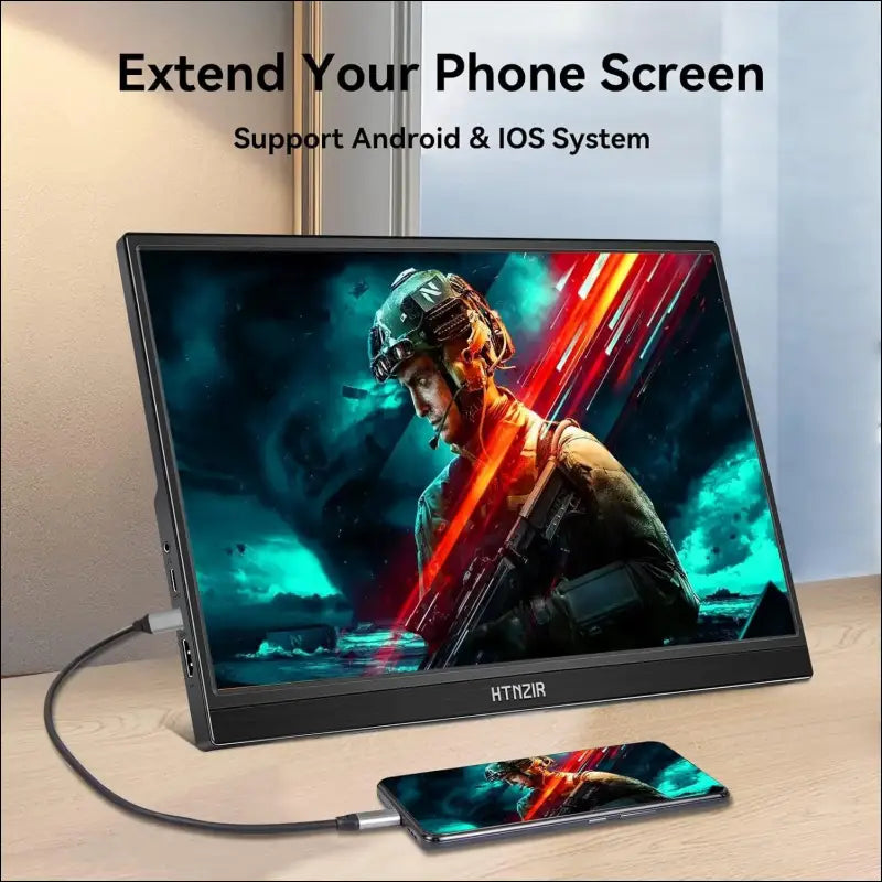 15.6 Inch 144Hz Portable Monitor, 1080P FHD Portable Gaming Monitor with HDR, External Second Screen for Laptop, PC, PS5, Xbox, Switch, Built-in Speaker and Stand