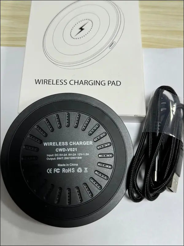 15W Inductive Charging Station Wireless Charger, Wireless Mobile Phone Charger Fast Charging Pad for Google Pixel 8/8 Pro/7/7a/6/5XL, Samsung Galaxy S24/S24 Ultra/S23+/S22/S21...