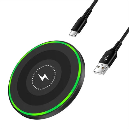 15W Inductive Charging Station Wireless Charger, Wireless Mobile Phone Charger Fast Charging Pad for Google Pixel 8/8 Pro/7/7a/6/5XL, Samsung Galaxy S24/S24 Ultra/S23+/S22/S21...