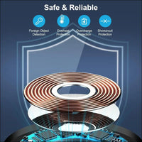 15W Inductive Charging Station Wireless Charger, Wireless Mobile Phone Charger Fast Charging Pad for Google Pixel 8/8 Pro/7/7a/6/5XL, Samsung Galaxy S24/S24 Ultra/S23+/S22/S21...