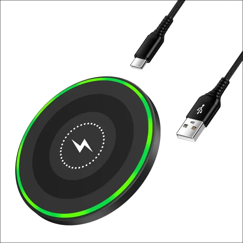 15W Inductive Charging Station Wireless Charger, Wireless Mobile Phone Charger Fast Charging Pad for Google Pixel 8/8 Pro/7/7a/6/5XL, Samsung Galaxy S24/S24 Ultra/S23+/S22/S21...