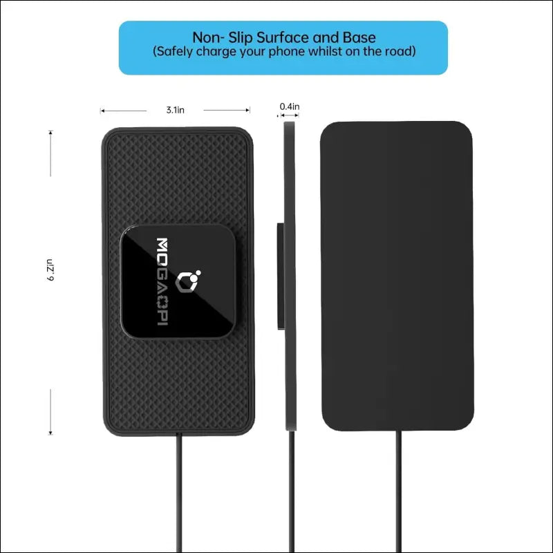 15W Magnetic Wireless Car Charger Pad, MOGAOPI Wireless Charging Pad for Magsafe Car Charger for iPhone 15/15 Pro/15 Plus/15 Pro Max/14/14 Plus/14 Pro Max/13/13 Pro Max/12,...