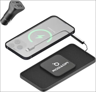 15W Magnetic Wireless Car Charger Pad, MOGAOPI Wireless Charging Pad for Magsafe Car Charger for iPhone 15/15 Pro/15 Plus/15 Pro Max/14/14 Plus/14