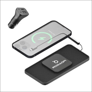 15W Magnetic Wireless Car Charger Pad, MOGAOPI Wireless Charging Pad for Magsafe Car Charger for iPhone 15/15 Pro/15 Plus/15 Pro Max/14/14 Plus/14 Pro Max/13/13 Pro Max/12,...