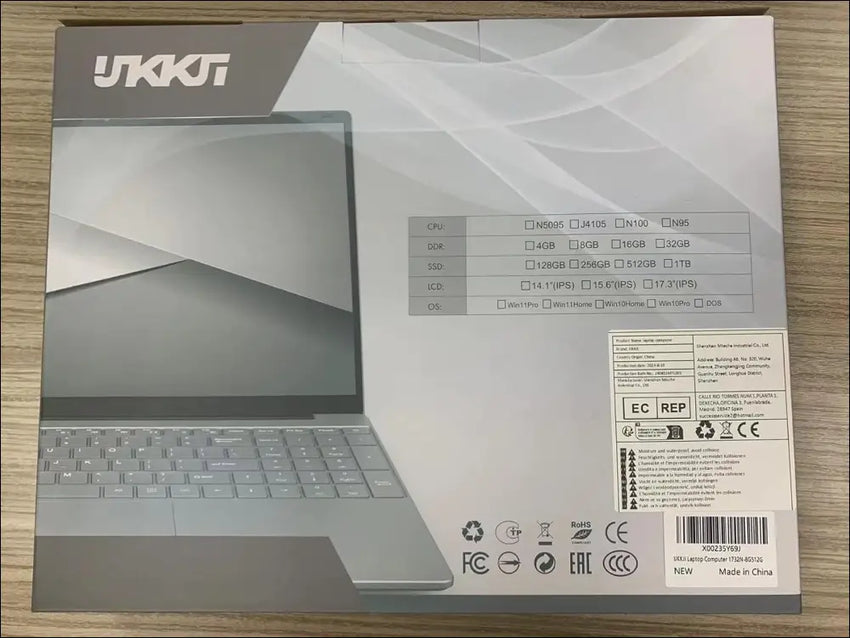 17 Inch Laptop, 8GB RAM 512GB SSD Laptop with Celeron Quad Core N5095 (up to 2.9GHz), German Keyboard, IPS FHD Display, Webcam, Dual WiFi, Bluetooth 4.2, HDMI, USB 3.0, Type-C