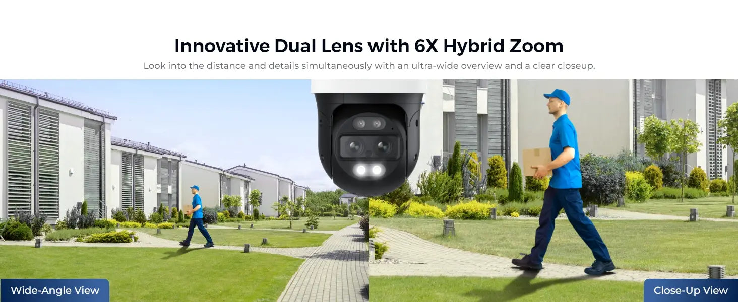 REOLINK 4K Wired WiFi Outdoor Camera 8MP Dual Lens Security Cam 360 PTZ Auto Tracking 2.4 / 5GHz Smart Person/Vehicle