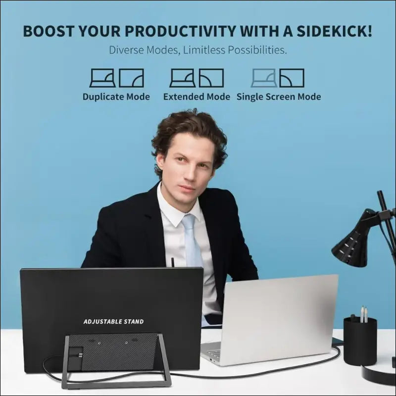 18.5 Inch Portable Computer Monitor+ Sleeve 1080P 120Hz 100% sRGB USB-C HDMI Large Portable Monitor for Laptop MacBook Xbox PS4/5 Switch, Travel Monitor with Kickstand VESA...