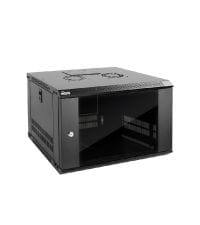 Tecmojo 6RU Wall Mount Network Cabinet 450mm Deep Data Server Rack Enclosure with Lockable Glass Door and Side Panels