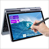 2-in-1 Mini Laptop | 8-Inch Touchscreen Portable Small Pocket Computer | Intel 12th Gen N100 Processor | 12GB DDR5 RAM 1TB SSD | PD 30W Charging | WiFi6 BT5.2 |Backlit Keyboard...
