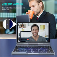 2-in-1 Mini Laptop | 8-Inch Touchscreen Portable Small Pocket Computer | Intel 12th Gen N100 Processor | 12GB DDR5 RAM 1TB SSD | PD 30W Charging | WiFi6 BT5.2 |Backlit Keyboard...