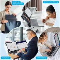2025 Laptop Monitor, 14" FHD 1200P IPS Dual Monitor Portable, Plug & Play Laptop Screen Extender, for Win/Chrome/Android/Mac, with 14"-17"