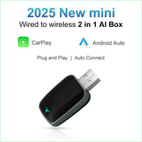 2025 NEW 2 In 1 Wireless Carplay AI Box Android Auto Plug And Play Applicable To Convert Original Car Wired - simple