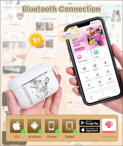 2025 Ultra Portable Design: Q02E Mini Printer – Your Pocket-Sized Printing Solution