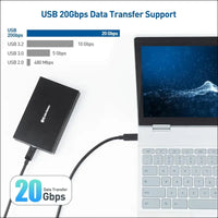 20Gbps USB C to USB C Cable - 1.8M, USB-C Cable for [8K@30Hz / 4K@120Hz Video, 240W Charging, 20Gbps Data Transfer], USB-C 3.2 Gen 2