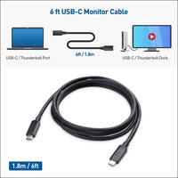 20Gbps USB C to USB C Cable - 1.8M, USB-C Cable for [8K@30Hz / 4K@120Hz Video, 240W Charging, 20Gbps Data Transfer], USB-C 3.2 Gen 2
